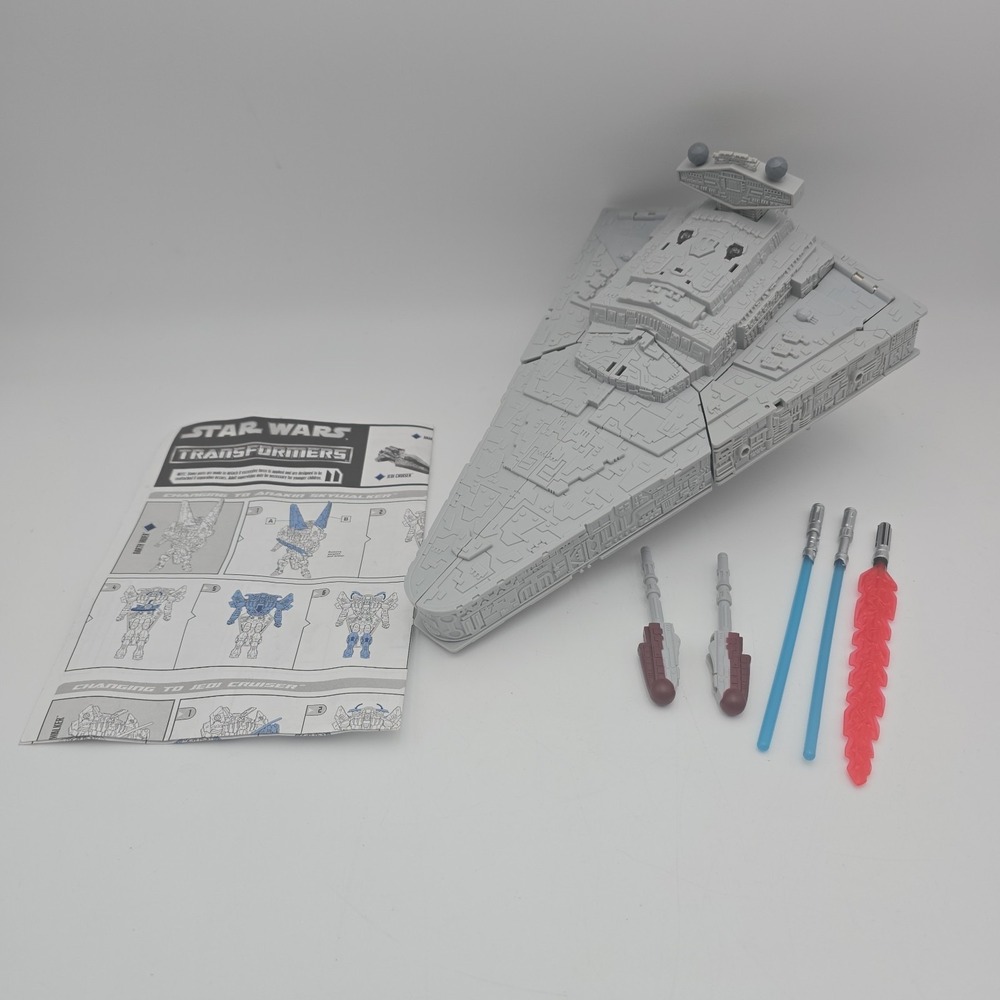 Star Wars Transformers Imperial Star Destroyer Darth Vader Complete w/ Manual